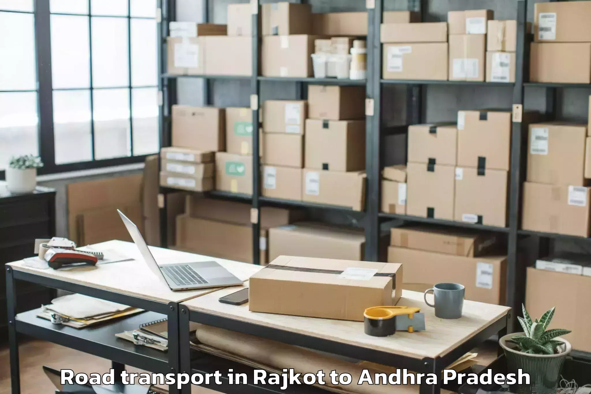 Top Rajkot to Guntur Road Transport Available